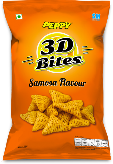 Peppy 3D Bites Samosa Flavour ₹10