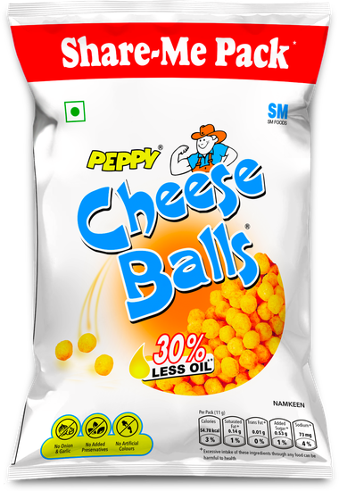 Peppy Cheese Balls ₹10 Pack