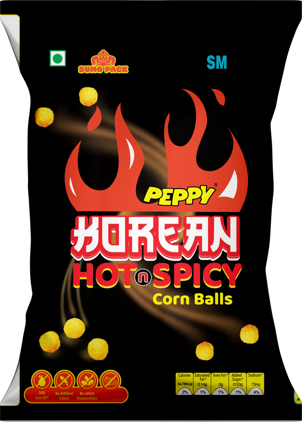 Peppy Korean Hot and Spicy Corn Balls Sumo