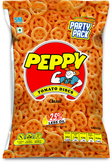 Peppy Tomato Discs ₹20 Party Pack